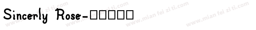 Sincerly Rose字体转换